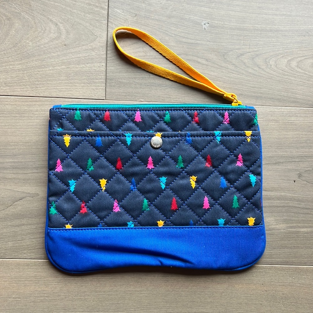 Lands End holiday clutch/pouch